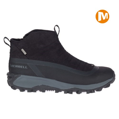 Pánské Zimní Boty Merrell Thermo Snowdrift Zip Mid Shell Černé (CZ. PWFQC)